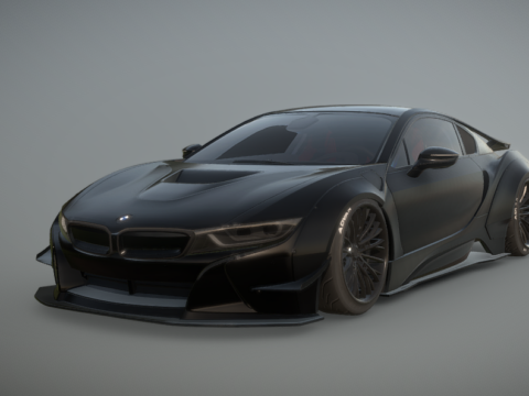 BMW i8 Liberty Walk 3d model