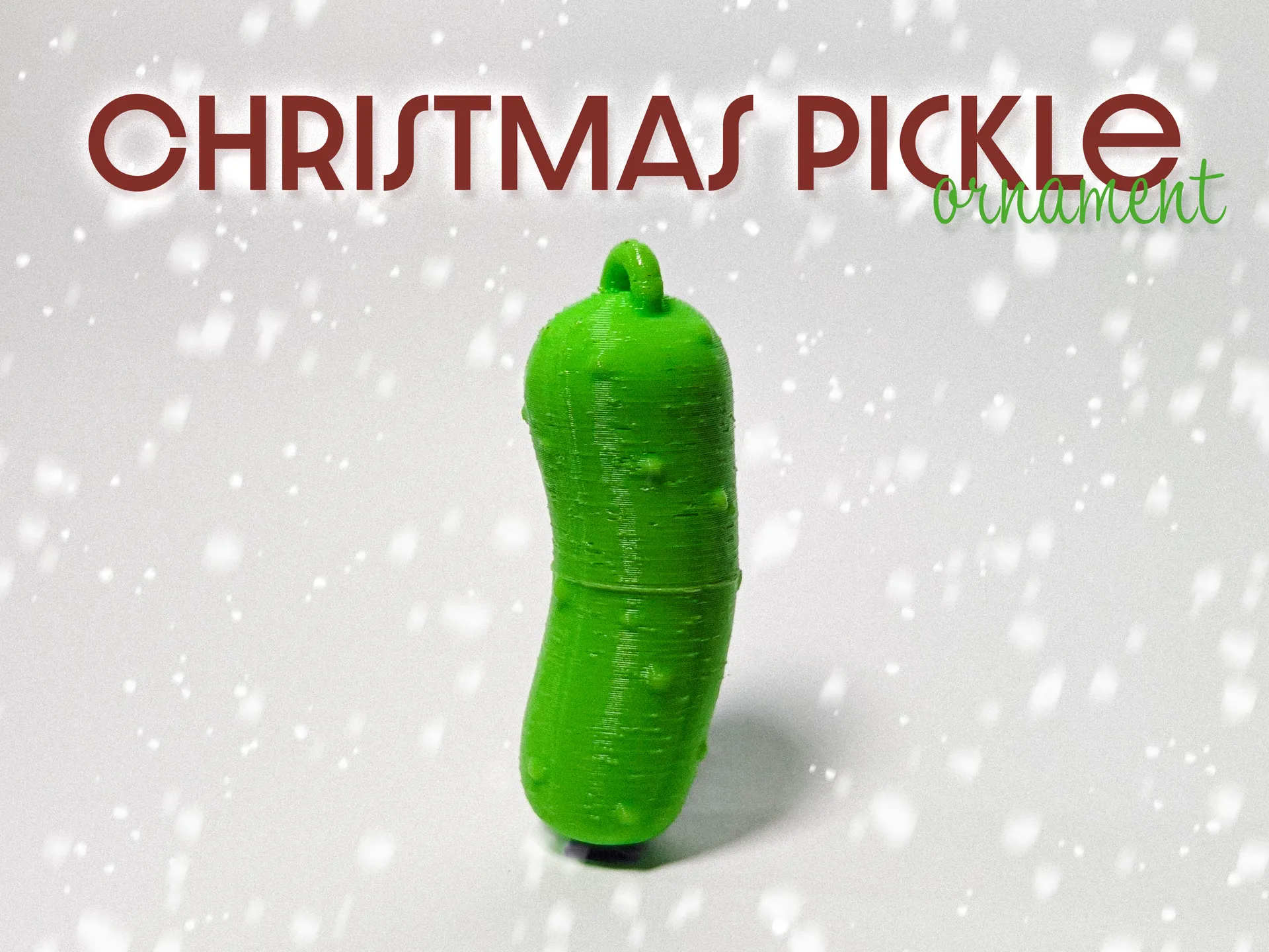 Christmas Pickle Ornament 3d model