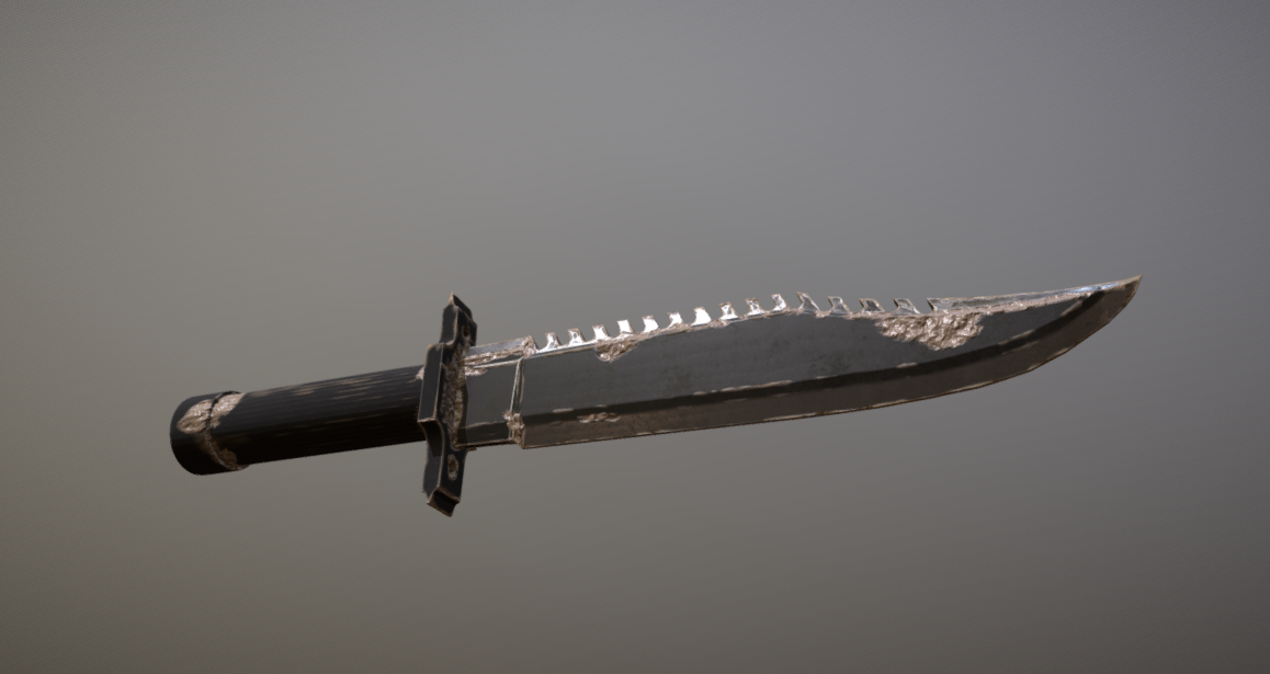 Couteau Rambo 3d model