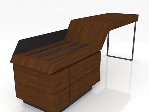 Hotel Desk 3d model