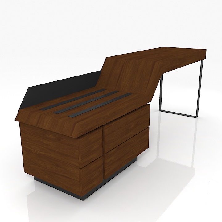 Hotel Desk 3d model