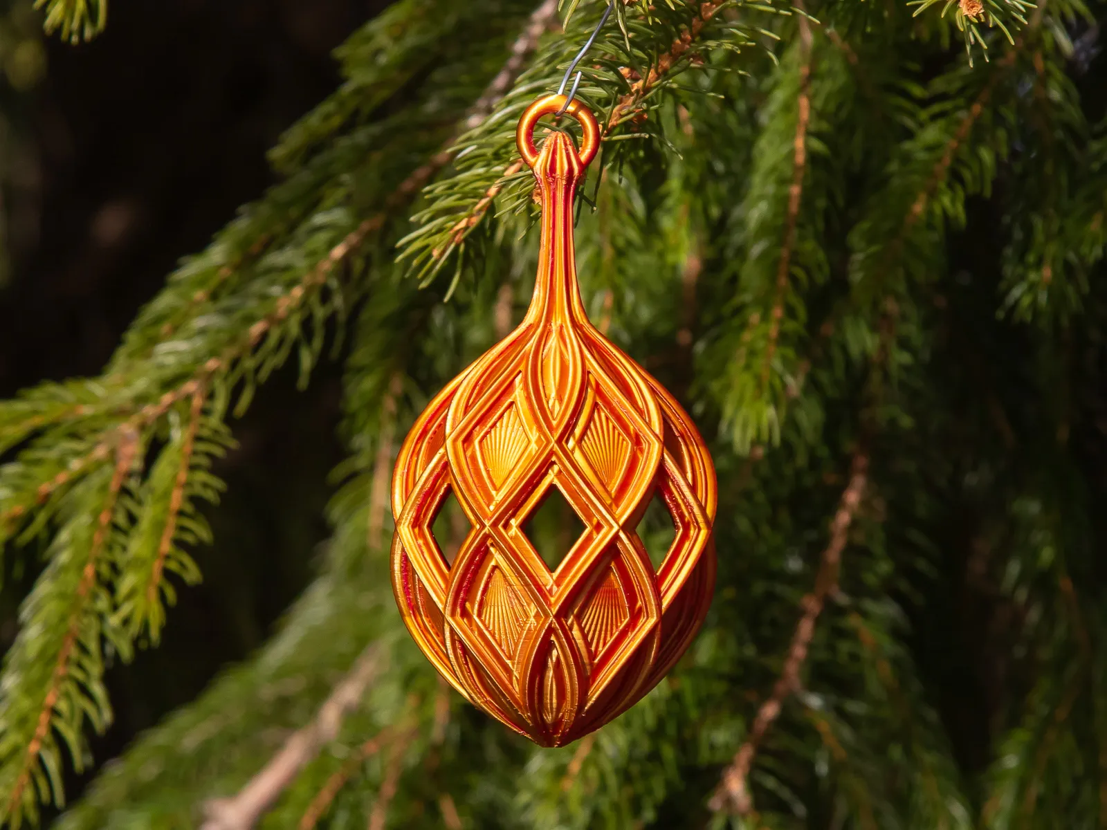 Lattice Diamond Christmas Bulb 2024 3d model