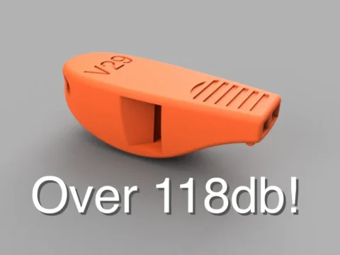 Loud whistle 3d model
