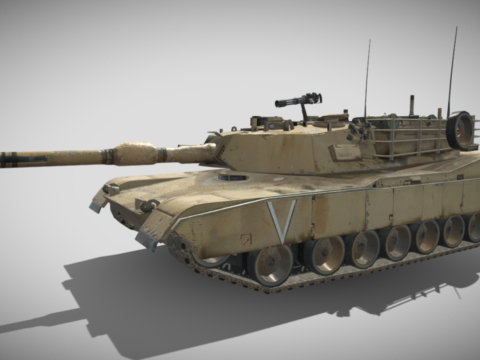 M1A2 Abrams Main Battle Tank 3d model