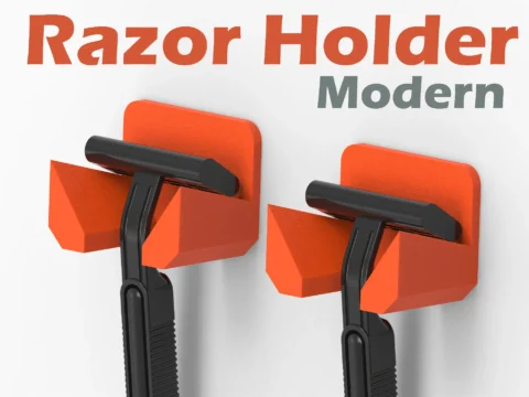 Modern Razor Holder 3d model