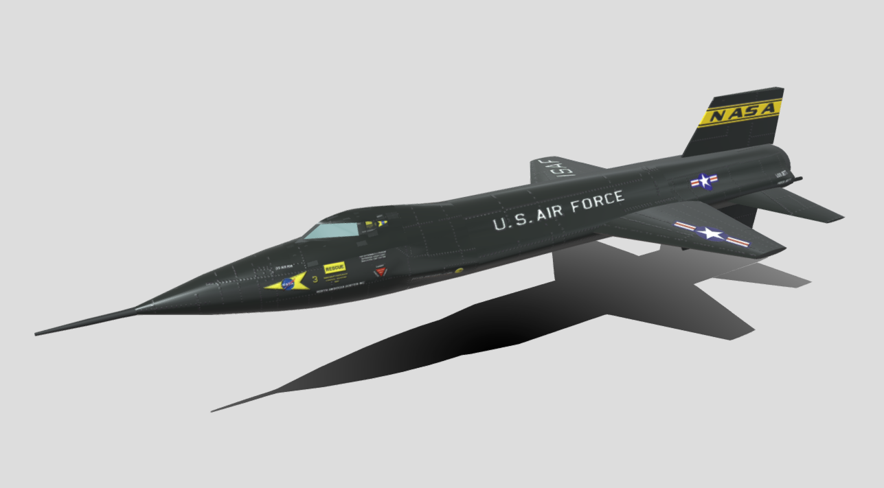 North American X-15 Experimental Aircraft 3d model