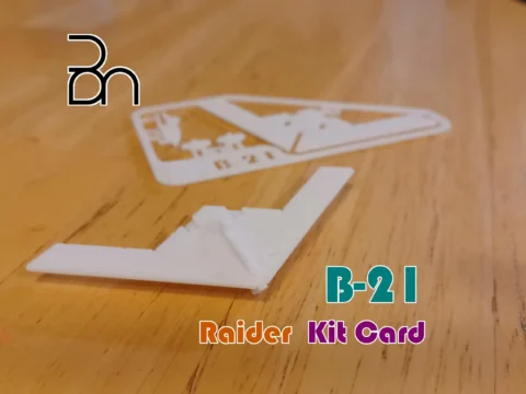 Northrop Grumman B-21 Raider Aircraft Kit Card 3d model