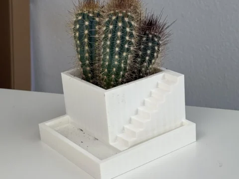 Steps Planter / Cactus Pot 3d model