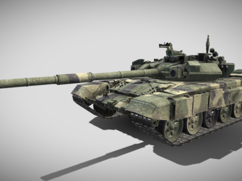 T-90M Main Battle Tank 3d model