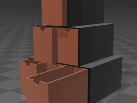 TCG Box for Easy Storage 3d model