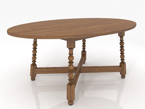 Table Country Style 3d model