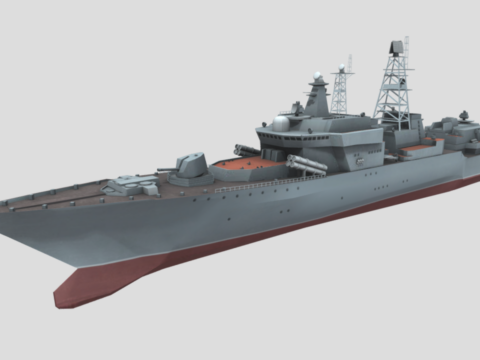 UDALOY-2 DESTROYER CLASS 3d model