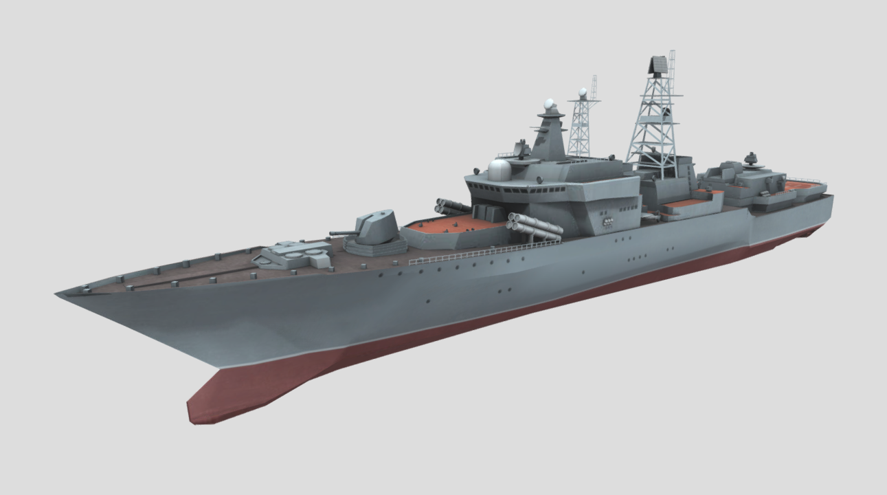 UDALOY-2 DESTROYER CLASS 3d model