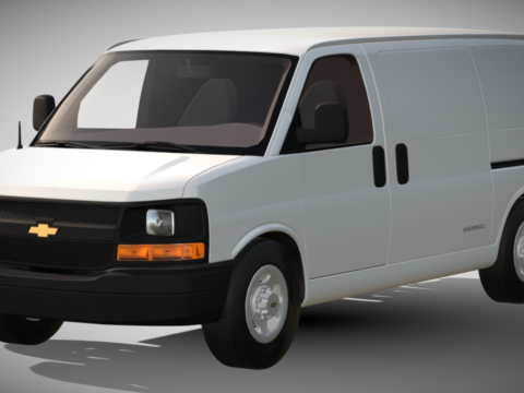 2003 Chevrolet Express GMC Savana 2500 Cargo Van 3d model