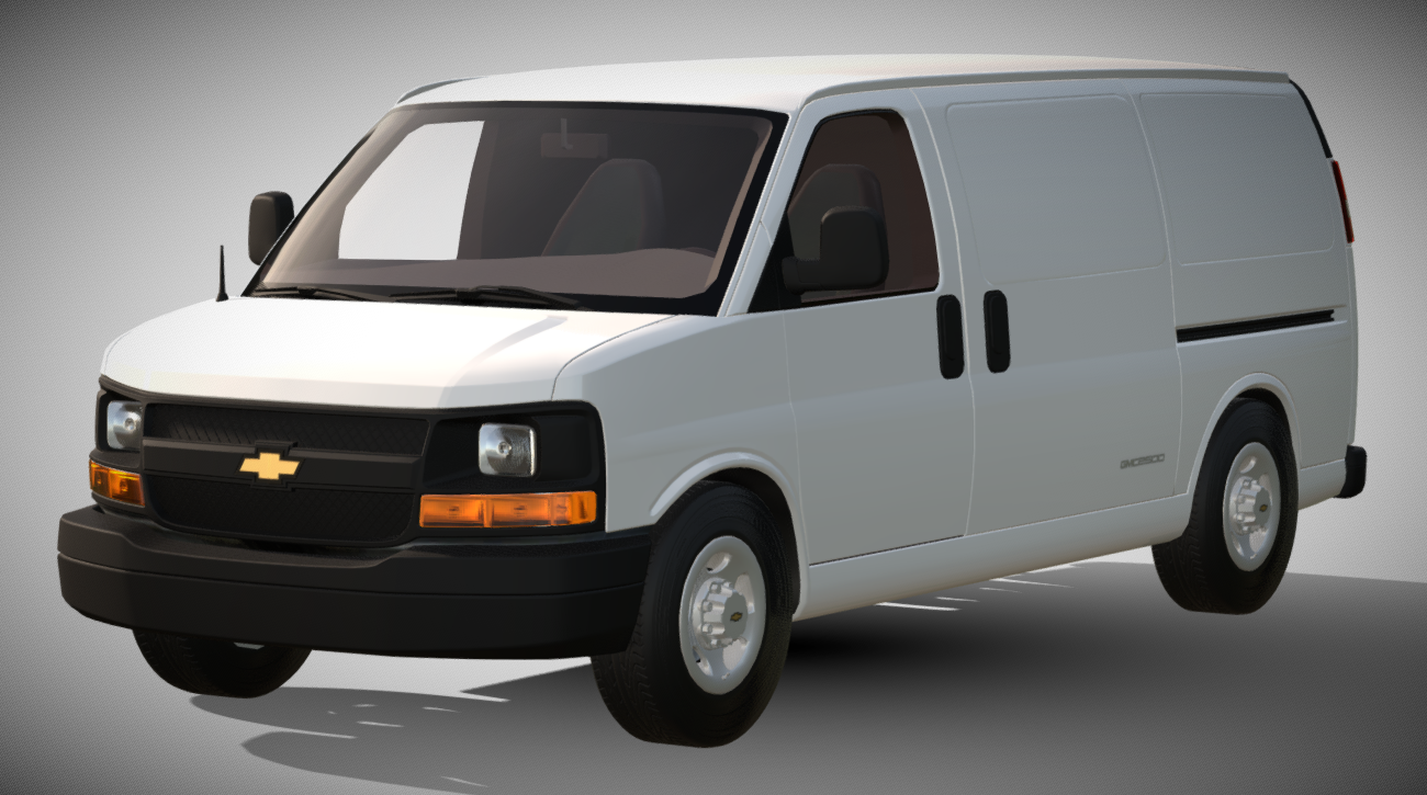 2003 Chevrolet Express GMC Savana 2500 Cargo Van 3d model