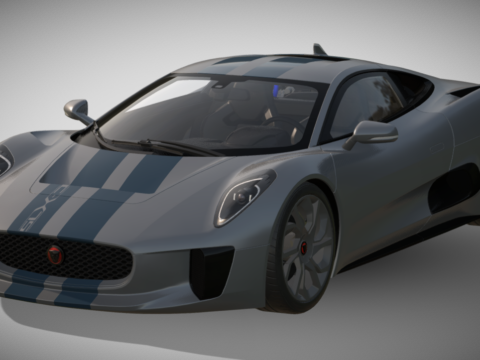 2013 Jaguar C-X75 Concept 3d model