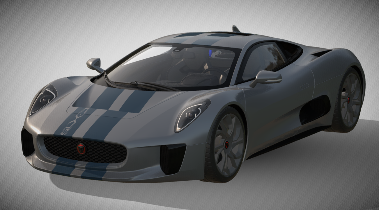 2013 Jaguar C-X75 Concept 3d model
