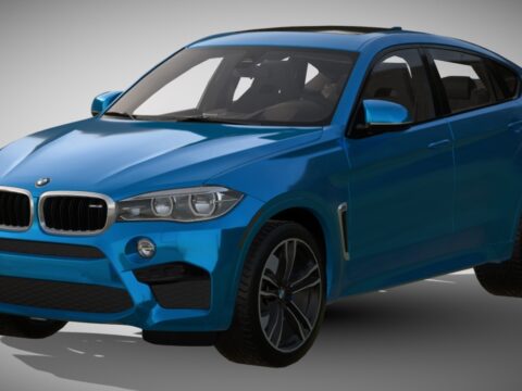 2016 BMW X6 M 3d model