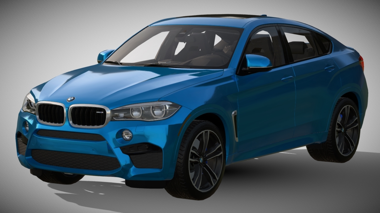 2016 BMW X6 M 3d model
