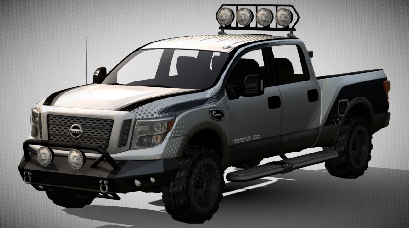 2016 Nissan Titan XD Crew Cab PRO-4X 3d model