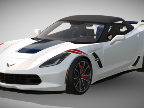 2017 Chevrolet Corvette Grand Sport Convertible 3d model