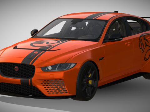 2018 Jaguar XE SV Project 8 3d model