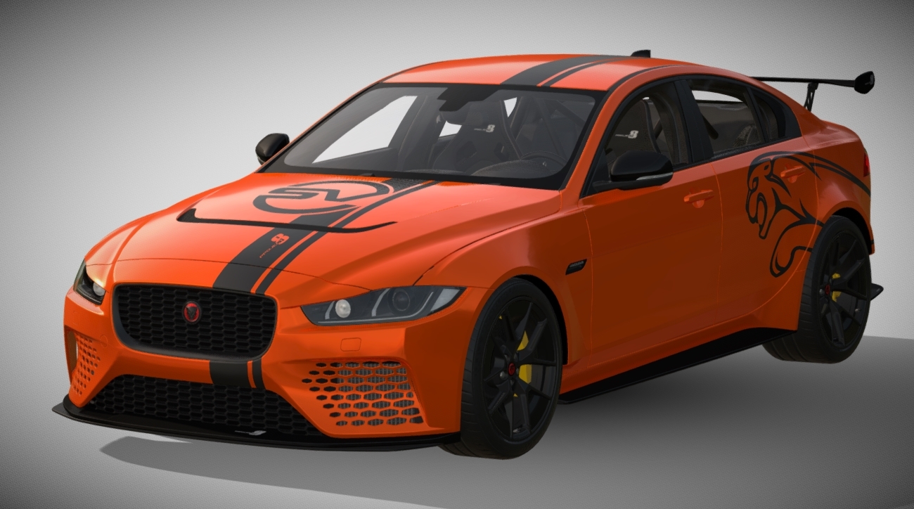 2018 Jaguar XE SV Project 8 3d model