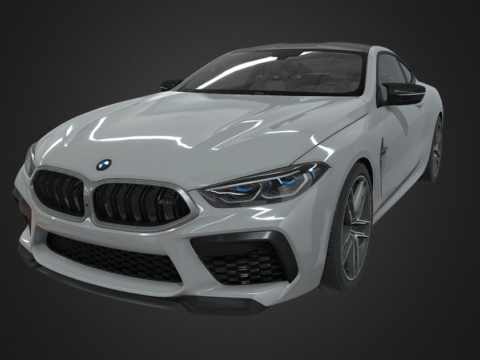 2020 BMW M8 COUPE 3d model