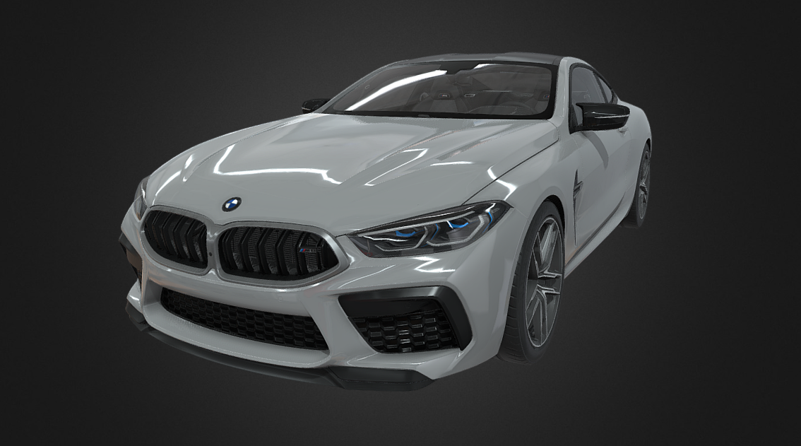 2020 BMW M8 COUPE 3d model