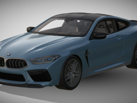 2020 BMW M8 Coupé 3d model