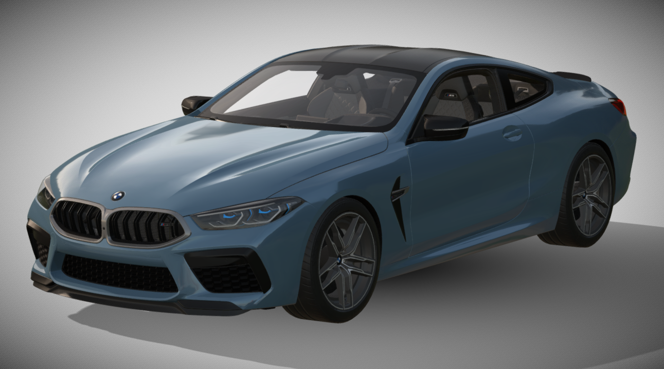 2020 BMW M8 Coupé 3d model