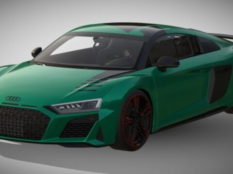 2021 Audi R8 Green Hell Edition 3d model