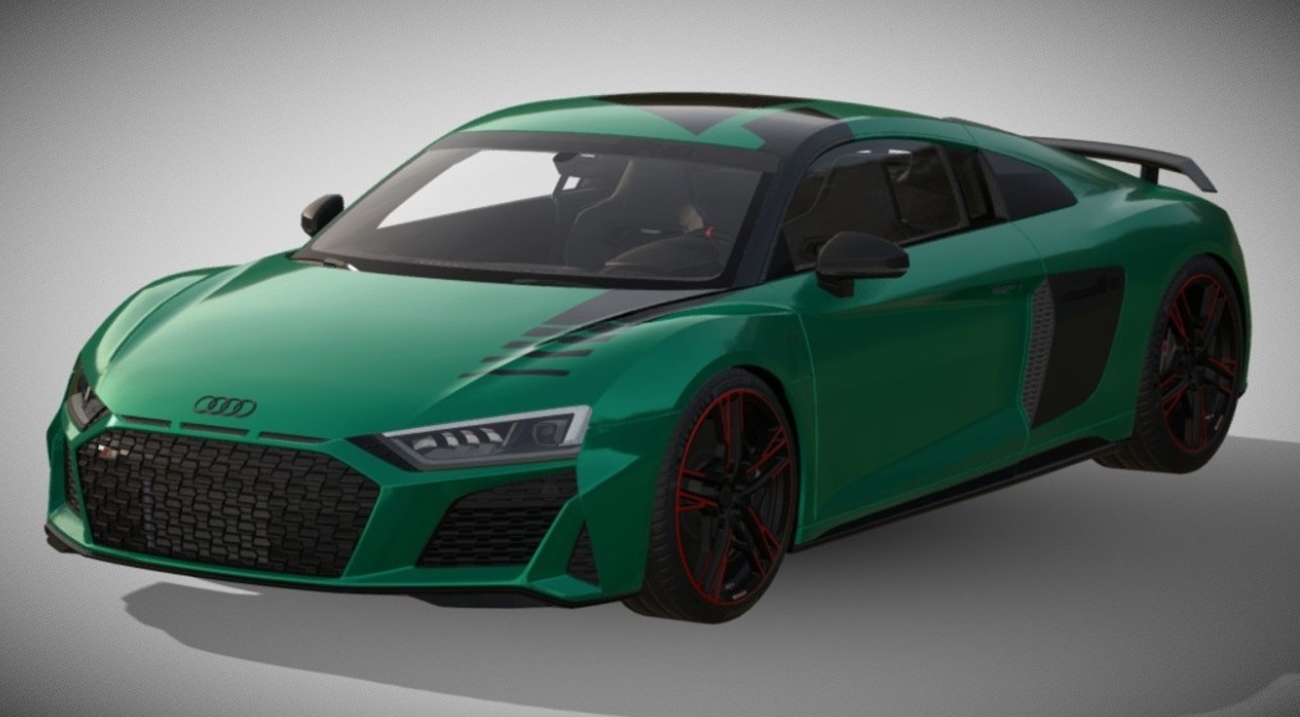 2021 Audi R8 Green Hell Edition 3d model