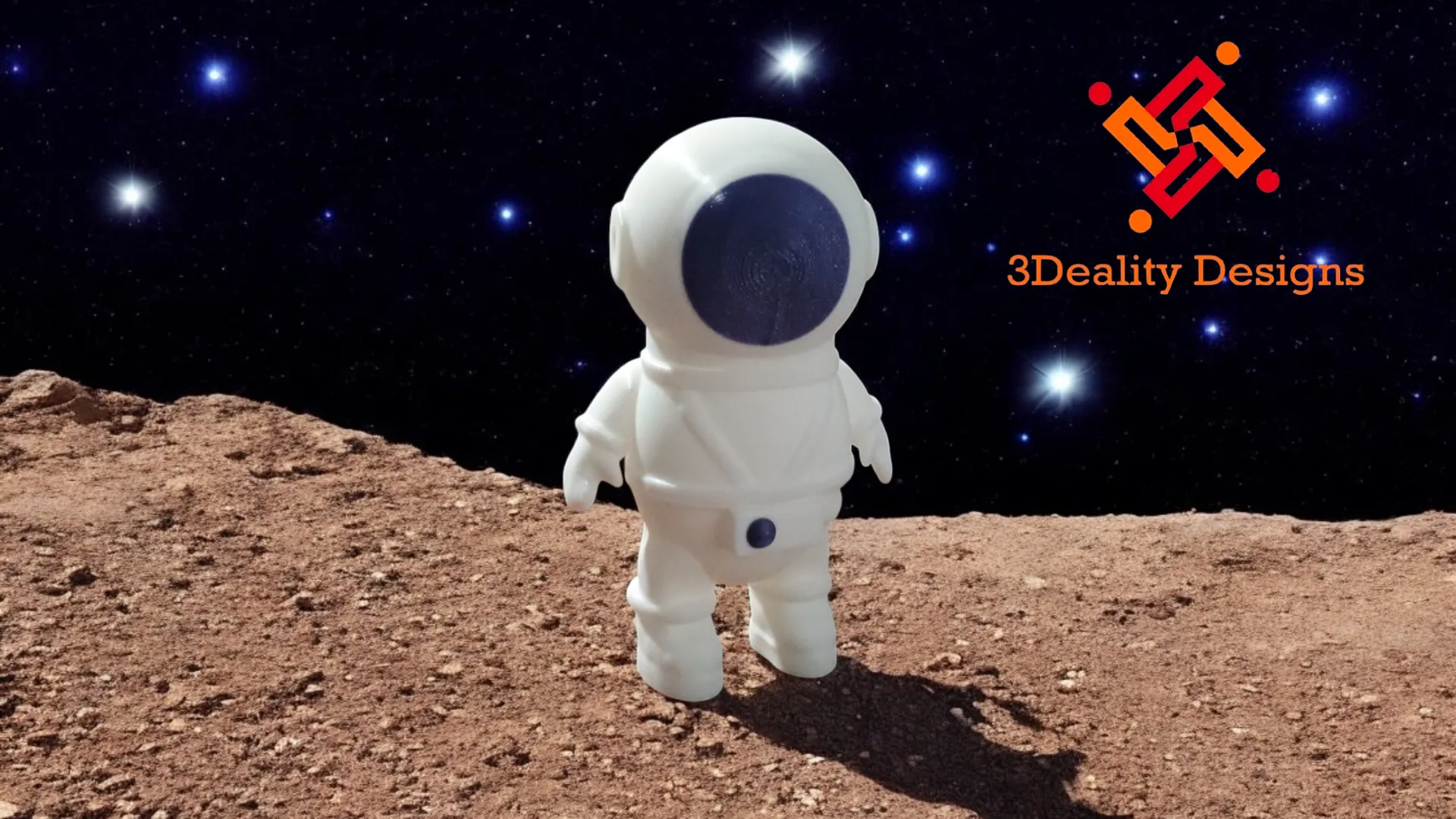 Articulated space man 3d model