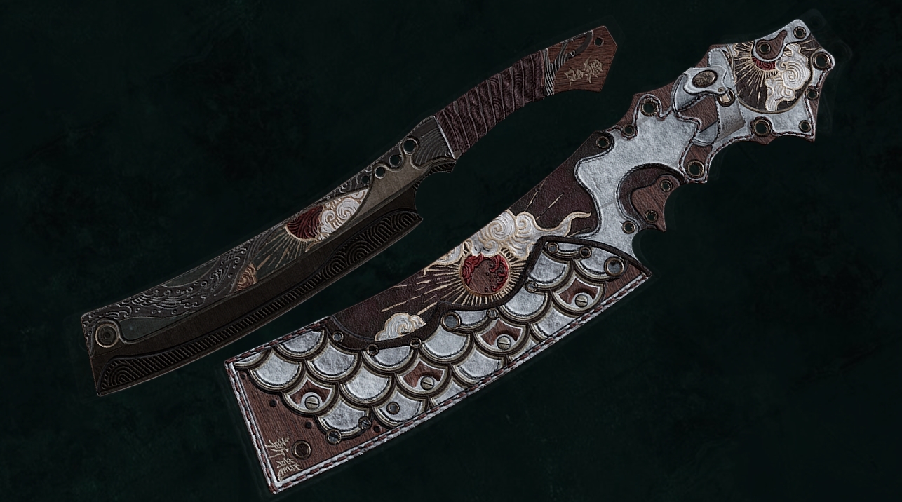 Asian Ancient Sword 3d model