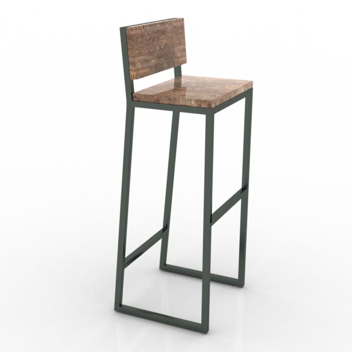 Bar Chair 45 3d model