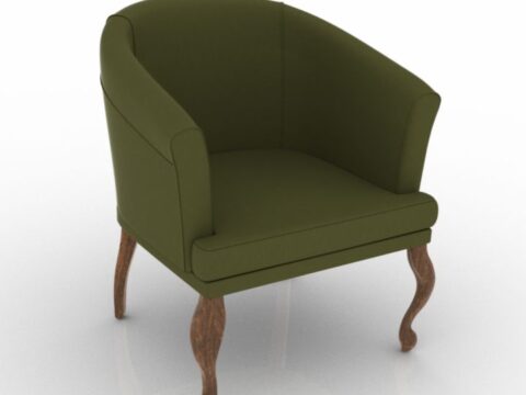 Baxter DALL Armchair 3d model