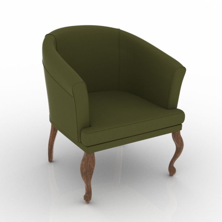 Baxter DALL Armchair 3d model