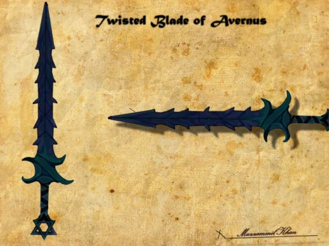 Blade of Avernus - DND Replica 3d model