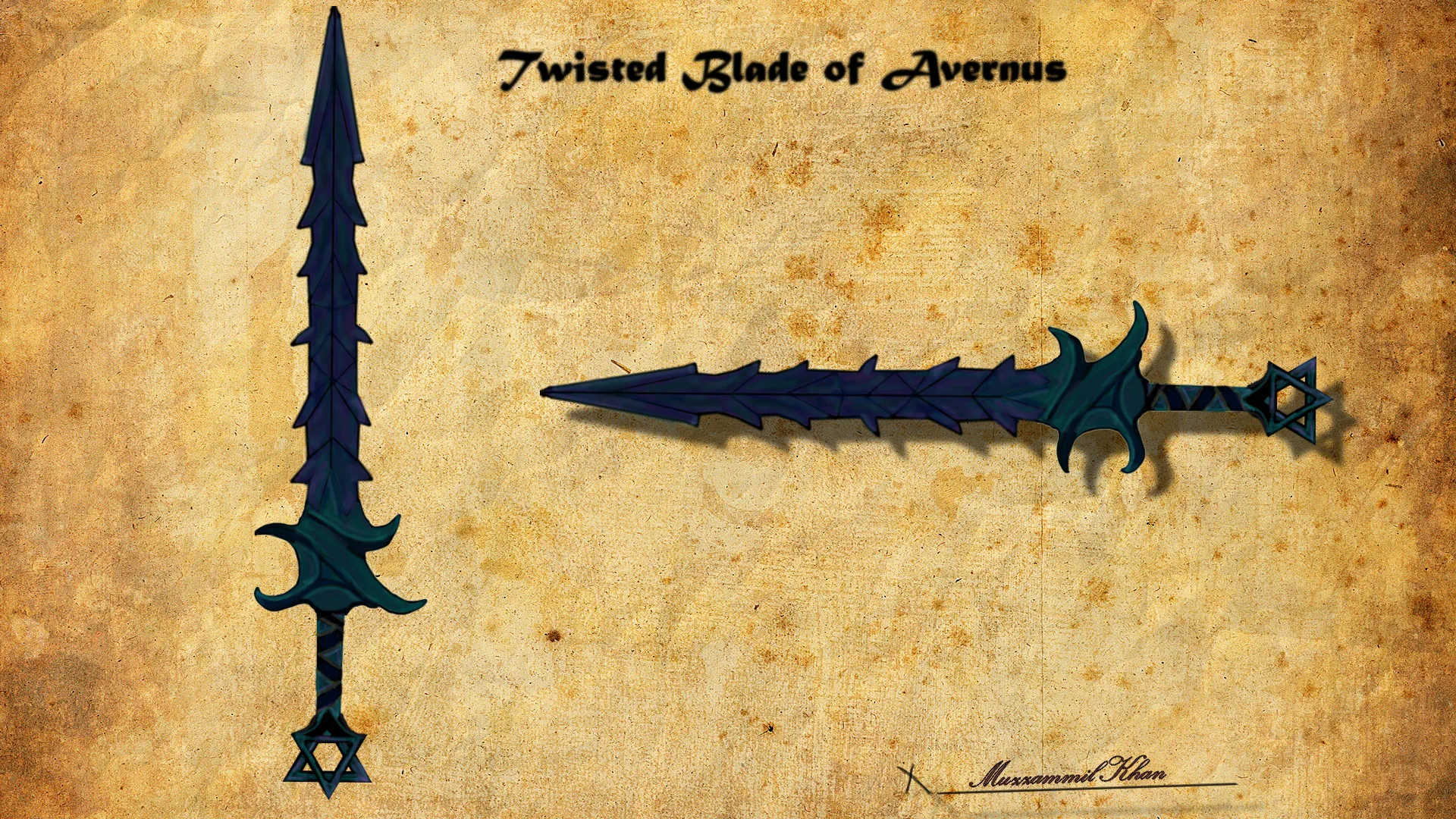Blade of Avernus - DND Replica 3d model