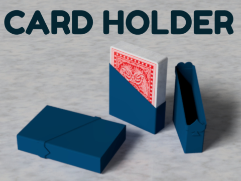 Card Deck Holder 3d model