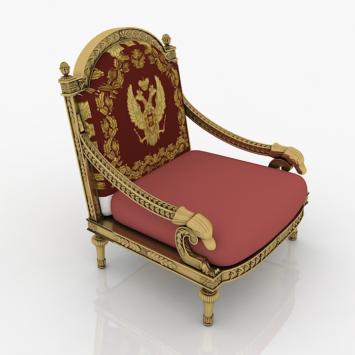Colombostyle Armchair 3d model