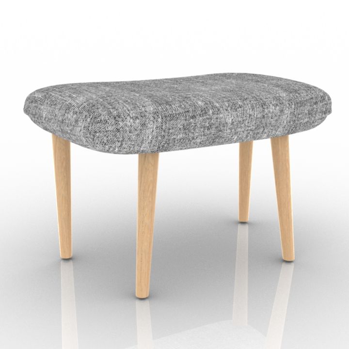 Cosmo Languid Ottoman 3d model