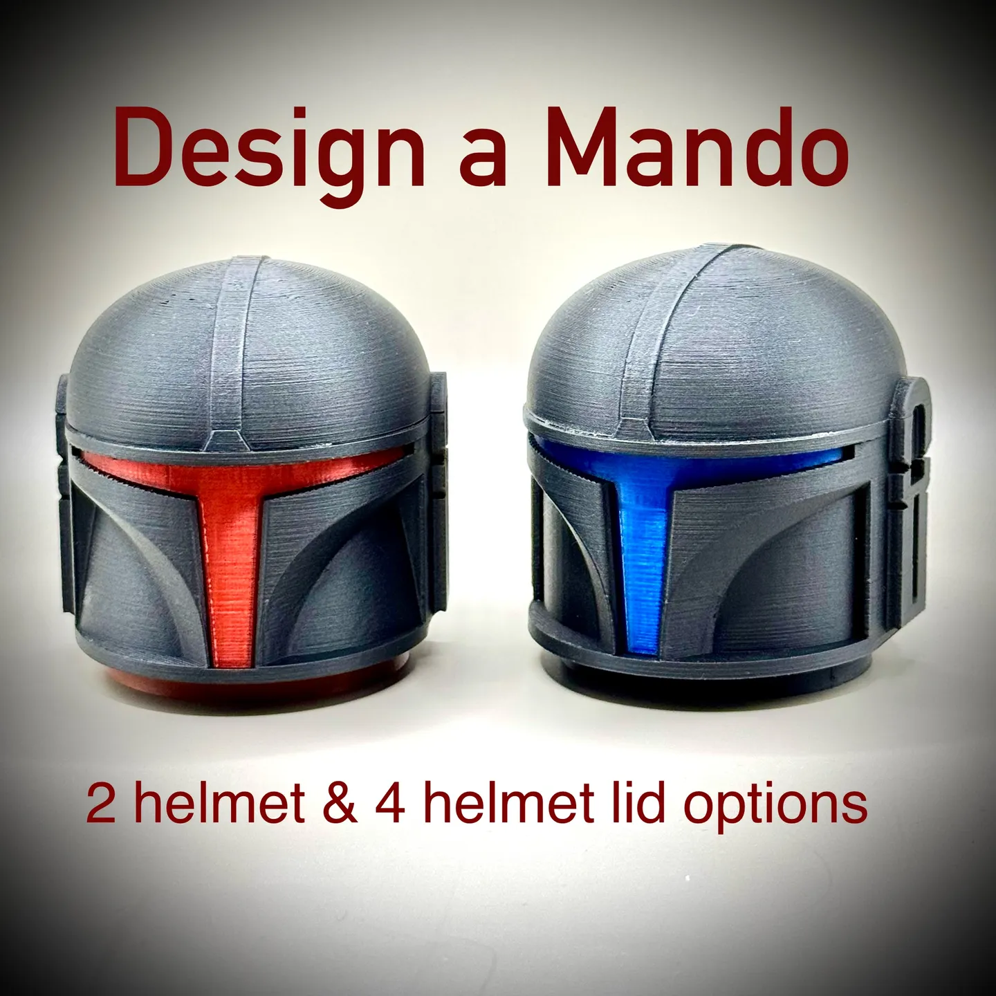 Customizable Mandalorian Helmet 3d model