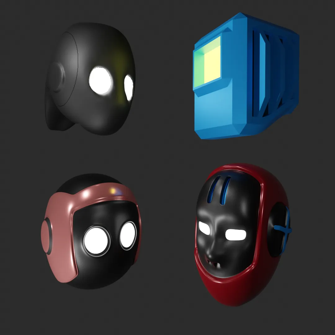 Dummy 13 heads 3d model