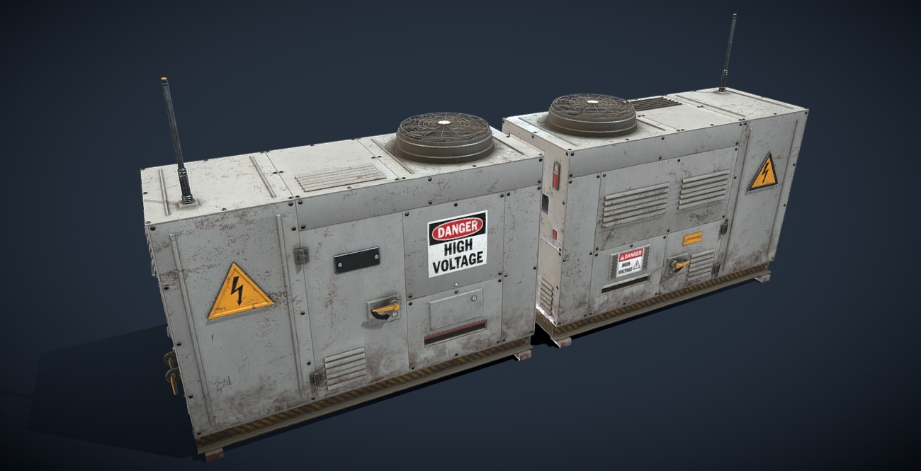 Factory Electrical Box 3d model