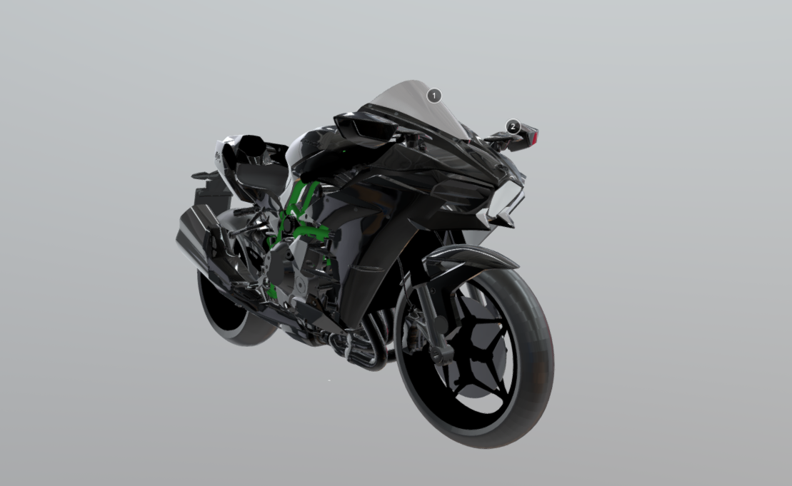Kawasaki Ninja H2 3d model