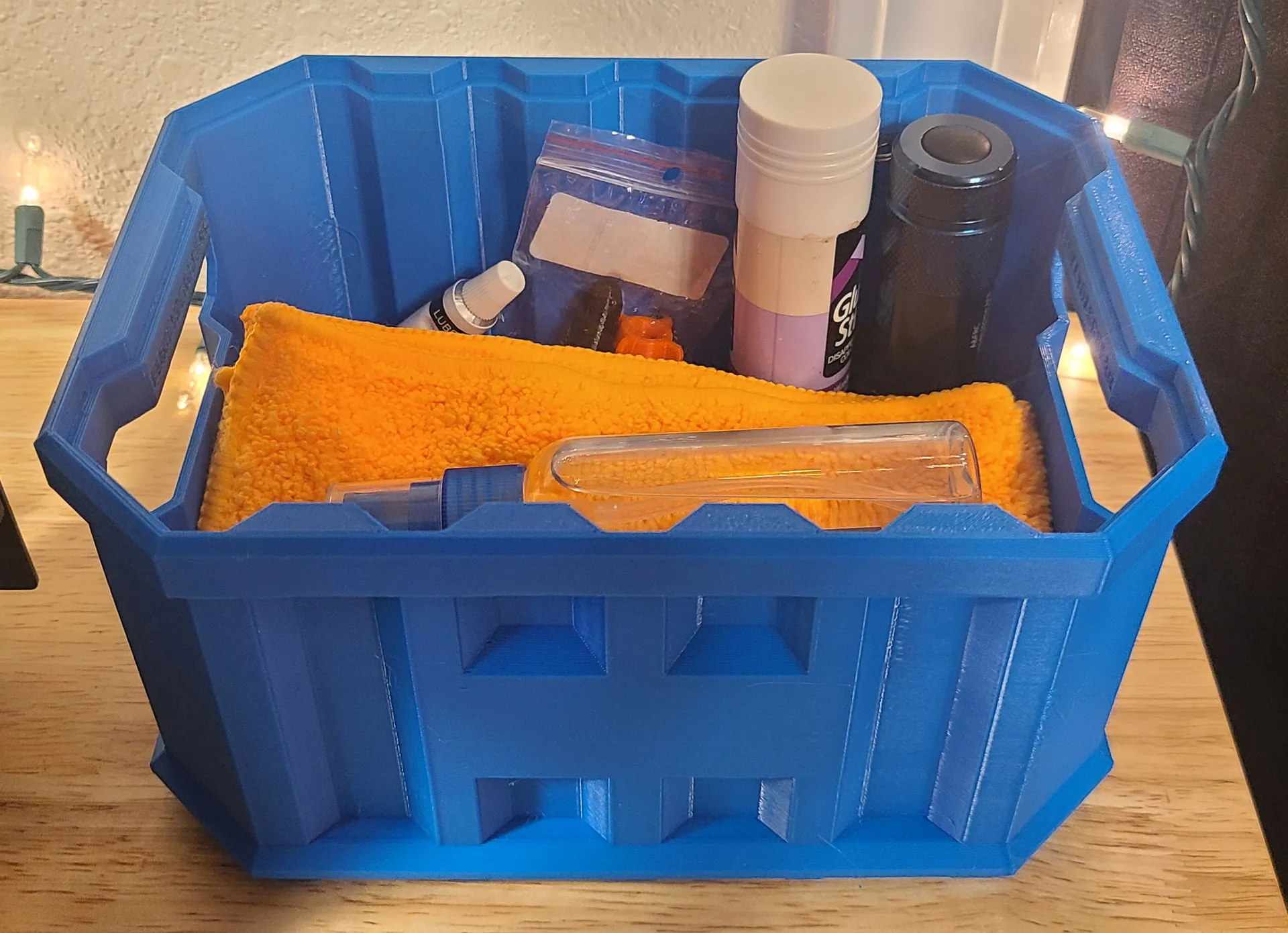 Mini Blue Bin 3d model