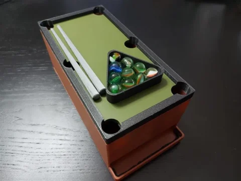 Mini Desktop Pool Table 3d model