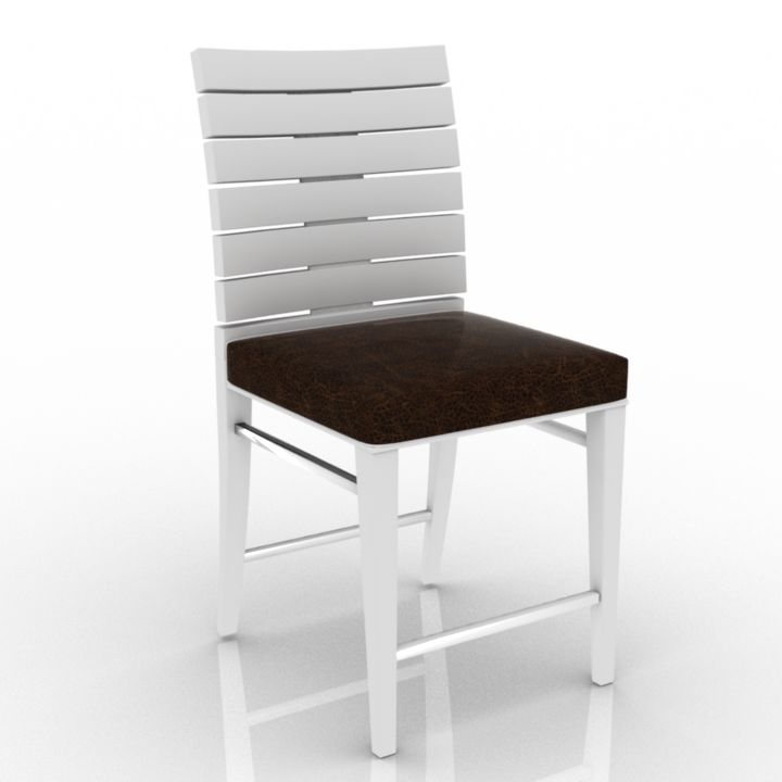 OUTDOOR AREA CHAIR WHITE 3d model